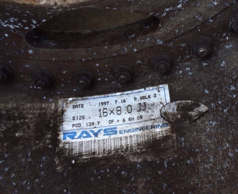 ขายล้อ 3 ชิ้นแท้ RAYS 16x8 ออฟ6 6/139.7 สวยๆ เดิมจากญี่ปุ่น