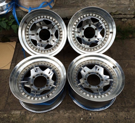 ขายล้อ 3 ชิ้นแท้ RAYS 16x8 ออฟ6 6/139.7 สวยๆ เดิมจากญี่ปุ่น