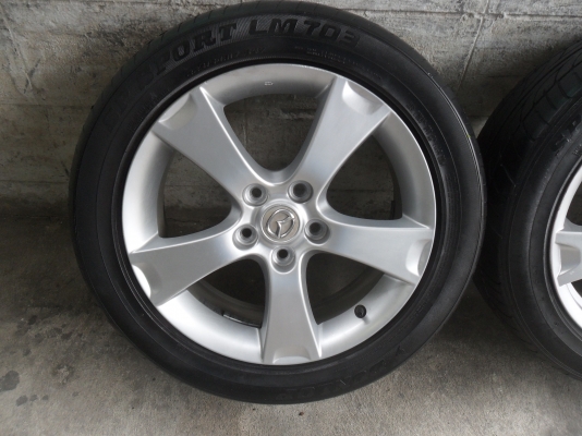 ล้อแม็ก 17นิ้ว 5รู114 พร้อมยาง สวยๆ 4 ล้อ ราคา 6900 บาท
