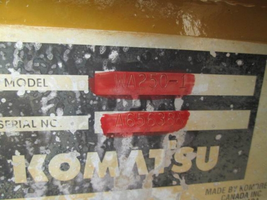 รถตัก โคมัทสุ WA 250-1 เอวอ่อน สภาพสวย เก่าญี่ปุ่นแท้ ถูกมากๆ 090-986-2521