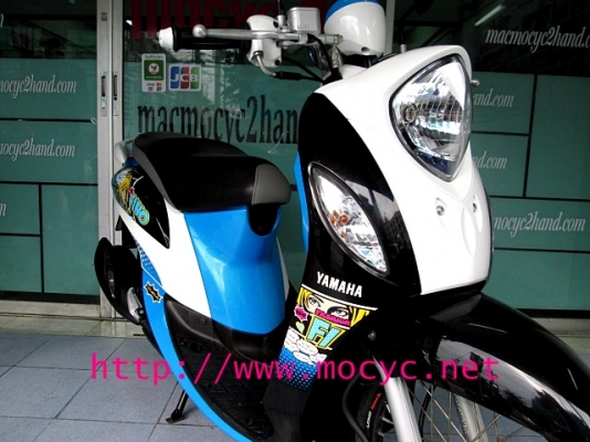 Fino fi  ปี 2557 สีดำขาวฟ้า รถเดือน ม.ค.ไมล์ 7580 โล รุ่นใหม่ล่าสุด ของแถม 2 รายการ 29900