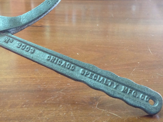 ขายประแจถอดกรอง Vintage Chicago Specialty Mfg.Co. Grab and Turn Wrench Spanner No.3003 Oil Gas