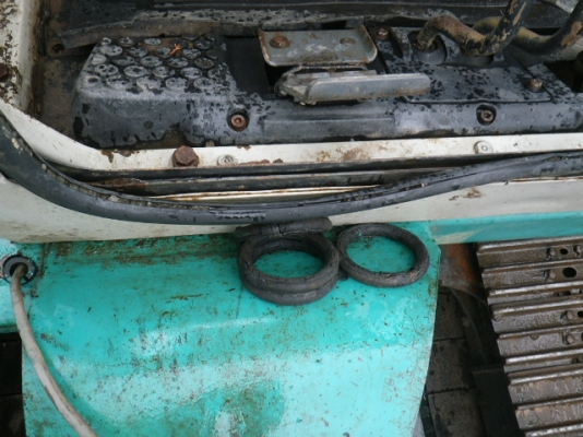 Komatsu PC45-1 #2784 Cab piping steel shoe รอนำเข้าจากญี่ปุ่น โทร. 080-6565422 (หนิง)