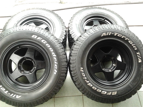 Lenso กว้าง8 ออฟ10 + BF All 265/70/16 ปี10 สวยๆ 1ชุด