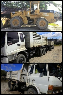 ขายเหมายกชุด / รถตักล้อยาง / รถดั๊มพ์ 6 ล้อ / รถดั๊มพ์ 10 ล้อ แม่-ลูก /