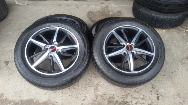 ล้อTRDขอบ15 พร้อมยางป้ายแดงชุดละ14500