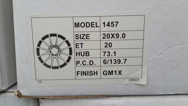 แม็กใหม่ขอบ 20 ราคาชุดล่ะ13500