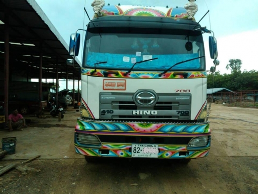 ***ขายแล้วครับขอบคุณ Truck2hand ขาย24ล้อพ่วง แม่ลูกดั้มเกษตร สวยๆ แม่12ล้อ HINO MEGA SERIES 700 E13C Turbointer-420HP EURO3 ปี55 เครื่องเดิมขุมพลังใหม่ตัวล่าสุด E13C-bointer 420แรง แห้งๆแน่นๆ แรงๆ ไม่มีเยิ้ม เกียร์เดิมไม่มีหอน ช่วงล่าง2คานหน้าโรงงาน คัสซี