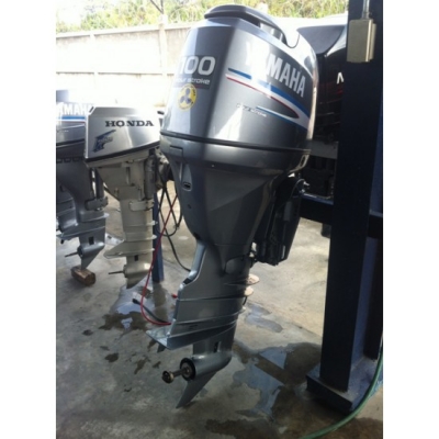 ขายเครื่องยนต์เรือมือสอง Yamaha F100AET 4จังหวะ เครื่องคาร์บูเรเตอร์ จากญี่ปุ่น