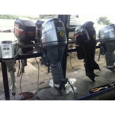ขายเครื่องยนต์เรือมือสอง Yamaha F100AET 4จังหวะ เครื่องคาร์บูเรเตอร์ จากญี่ปุ่น