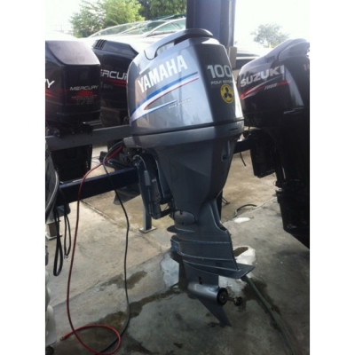 ขายเครื่องยนต์เรือมือสอง Yamaha F100AET 4จังหวะ เครื่องคาร์บูเรเตอร์ จากญี่ปุ่น