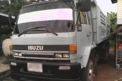 ขายรถบรรทุกสิบล้อดัมพ์ ISUZU 210 super rocky แชสซีใหญ่ เกียร์เดิม สโลเดิม 2 เพลา