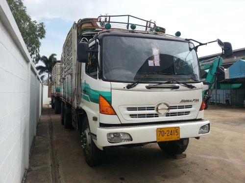 ขาย10ล้อ HINO FM1J 245แรง ไม่ดัมพ์ ลูกพ่วง2คาน