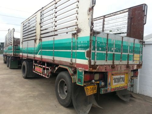 ขาย10ล้อ HINO FM1J 245แรง ไม่ดัมพ์ ลูกพ่วง2คาน