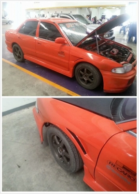 ขายอีคาร์ เครื่อง4G15 เทอรโบ อินเตอร์ท่อดัดทราย โช๊คแต่ง ดิสสี่ล้อ ของแต่งเยอะ ภาษี58 เล่มพร้อม