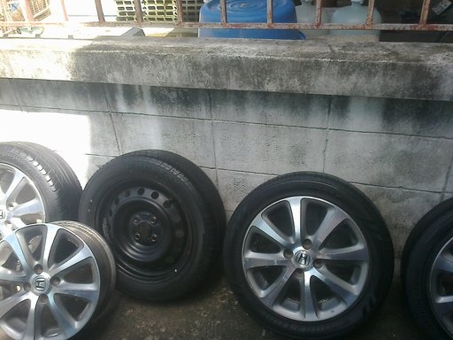 ขายล้อแม็กพร้องยาง Honda City Vtec 2008 ขอบ 15 4รู100