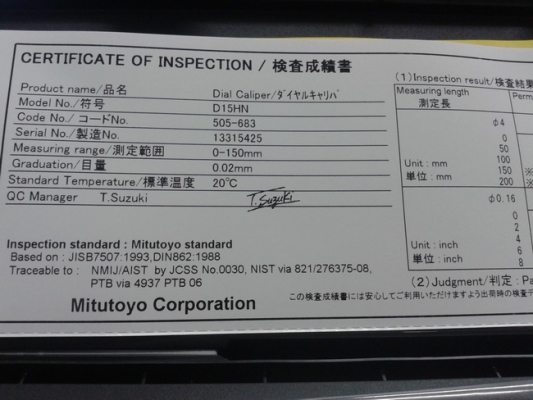 มีเวอร์เนียเข็ม(นาฬิกา)Dial Mitutoyo มานำเสนอครับ ของแท้ JAPAN