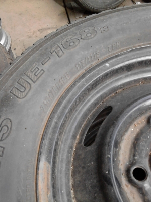 กะทะล้อ  5  รู 160 MM.พร้อมยาง 215/75R16  MAXIXIS TRUCMAXX UE-168N    4  ล้อ TEL.081-427-3941