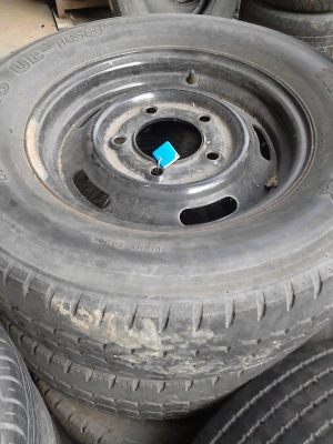 กะทะล้อ  5  รู 160 MM.พร้อมยาง 215/75R16  MAXIXIS TRUCMAXX UE-168N    4  ล้อ TEL.081-427-3941