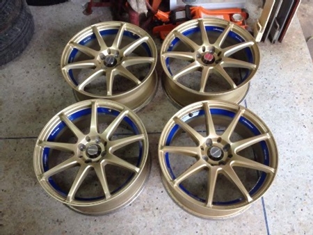 แม็กมือสองWedsport ขอบ17 4รู100/114 กว้าง7 ออฟ40