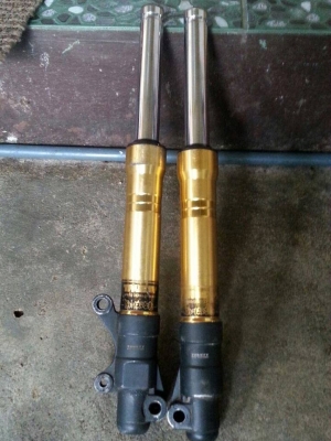 เอาไป500!!โช๊คทองสวยๆ+แกนMioใสๆ ไม่รั่ว ไม่ซึม