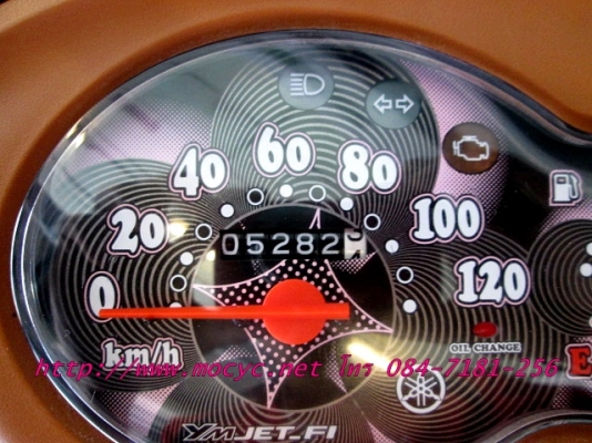 fiore  สีดำนํ้าตาล รถเดือน ต.ค.ปี 56 ไมล์  5282 โล แถม 2 รายการ 24900