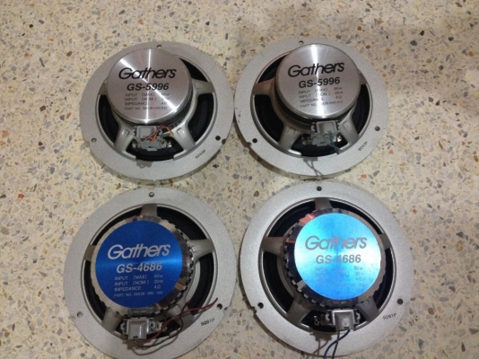 GATHERS HONDA 6นิ้ว2ทางเก่าญี่ปุ่นสภาพสวยคู่ละ