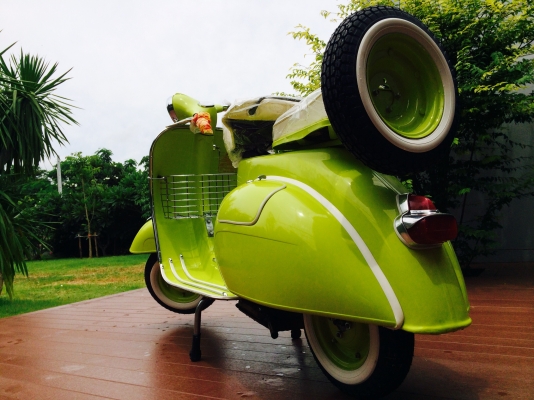 ขาย vespa 64 อินเดีย no book สีเขียวอ่อนสวยๆ เครื่องผ่าใหม่ สีใหม่ อุปกรณ์ใหม่ เอกสาร อินวอย ราคา 48500 บาท .รับแลกรับเทรินทุกรุ่นครับ...