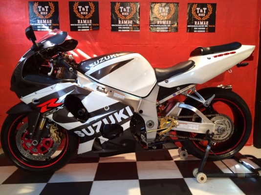 T&amp;T BIKE RAMA2 ขายในราคาเพียง 119000฿ SUZUKI GSXR1000 K2 ปี2002 หัวฉีด สวยใส ท่อ YOSHIMURAฟูล เกียรโยง รถวิ่งมา46000โล  ปั้ม บน BRAMBO โลโก้แดง กันสบัด KYB เดิมๆ