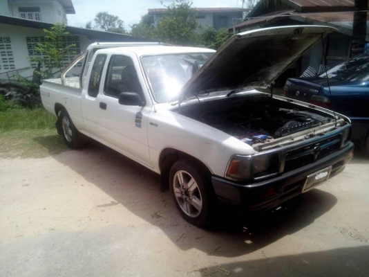 **95,000 บ.ต่อรอง**ขายกระบะแค็ปสภาพดี ราคาเบาๆ TOYOTA ไมตี้เอ็ก 2.5ปี35/92 เครื่องเดิมเกียร์เดิม เครื่องดี แรงดี แน่นดี เกียร์ดีไม่หลุด ช่วงล่างดี แน่นไม่ส่าย คัสซีสวยเดิมไม่ปะไม่ดาม กระบะดีไม่ผุพื้นกระบะลอนยังสวย ด้านข้างมีเบียดฝั่งซ้ายรถมาหน่อย หน้า-หลั