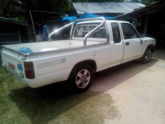 **95,000 บ.ต่อรอง**ขายกระบะแค็ปสภาพดี ราคาเบาๆ TOYOTA ไมตี้เอ็ก 2.5ปี35/92 เครื่องเดิมเกียร์เดิม เครื่องดี แรงดี แน่นดี เกียร์ดีไม่หลุด ช่วงล่างดี แน่นไม่ส่าย คัสซีสวยเดิมไม่ปะไม่ดาม กระบะดีไม่ผุพื้นกระบะลอนยังสวย ด้านข้างมีเบียดฝั่งซ้ายรถมาหน่อย หน้า-หลั