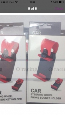 ที่ยึดโทรสับติดพวงมาลัย เผื่อขี้เกียจถือ