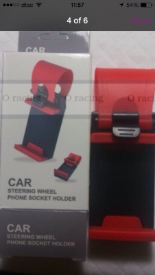 ที่ยึดโทรสับติดพวงมาลัย เผื่อขี้เกียจถือ