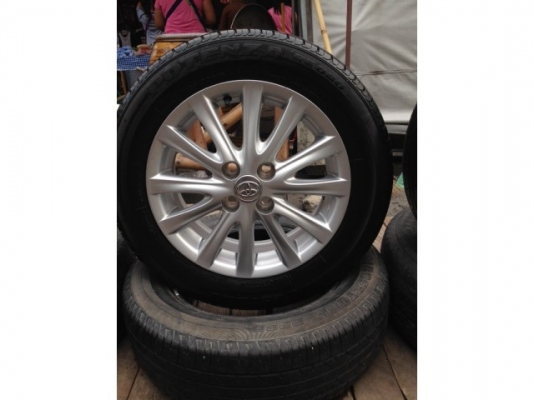 ล้อ แม็ก toyota vios โตโยต้า วีออส 12 ก้าน พร้อมยางปี 11