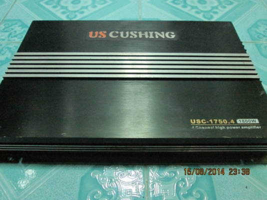 แอมป์ 4 ch UScushing มือสองสภาพดี เสียงแจ่มๆแรงๆ ขาย 1550 บาท