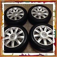 ล้อแม็คเดิม เทียน่า j32 ขอบ17 ลาย9ก้าน พร้อมยางใหม่ๆ 1 ชุด ใส่แล้วหล่อขึ้นทันตาเห็น