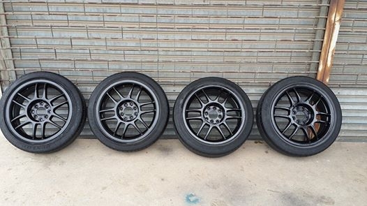 ขอบ 16 ลาย RPF1 4รู100/114 แถมยาง Dunlop ปี10 195/45/16