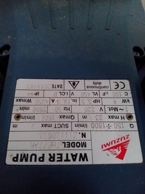 ขายปั๊มน้ำ 4x4" ไฟบ้าน 220 V.ของใหม่เก่าเก่าเก็บคับขาย 9500฿ ขายปั๊มน้ำ 4x4" ไฟบ้าน 220 V.ของใหม่เก่าเก่าเก็บคับขาย 9500฿