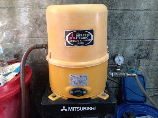 ขายปั้มน้ำอัตโนมัติ Mitsubishi 100 W สภาพสวย พร้อมใช้งาน ผลิตปี 2554 ตรวจเช็คแรงดันเรียบร้อย ไม่มีรั่วซึม
