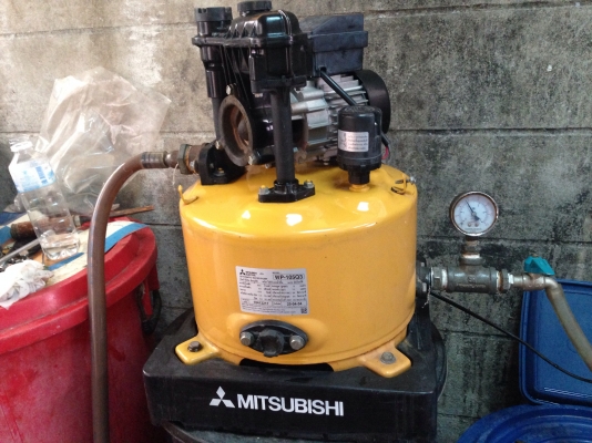 ขายปั้มน้ำอัตโนมัติ Mitsubishi 100 W สภาพสวย พร้อมใช้งาน ผลิตปี 2554 ตรวจเช็คแรงดันเรียบร้อย ไม่มีรั่วซึม