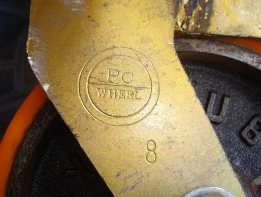 ขายล้อนั่งร้าน ยูริเทนขนาด8นิ้ว pc.wheel  มีเบรคทั้4ล้อ