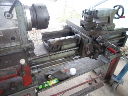 แท่นกลึง 5 ฟุต 3 เพลา เกียร์บล็อก พร้อมใช้ มีเบรก กลึงเกลียวได้ 65,000