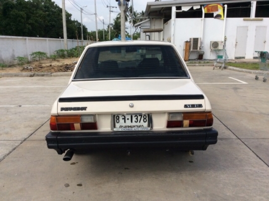 ขายรถ เปอร์โย 305 ปี 85 เครื่องเดิมๆ 1.6 เกียร์ธรรมดา ติดแก๊ส LPG ภายในเบาะหนังเดิมๆ สวย แอร์เย็น วิทยุ Cd  ตัวถังเดิมจริงๆ ไม่มีชน ไม่มีผุ สีเต็มเงา ล้อแม็กเดิม รถขับดี ภาษีปี58 พร้อมใช้ครับ