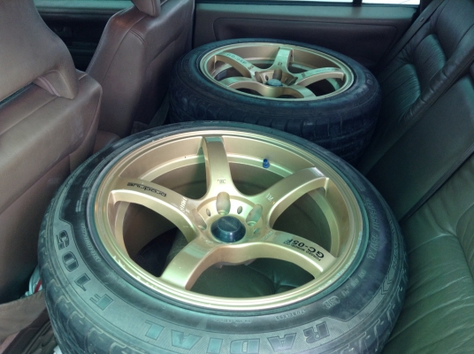 แม็ก โปรไดร์ ขอบ 17 หน้า 8.5 หลัง 9.5 พร้อมยางปี 12ครบชุด 4 วง