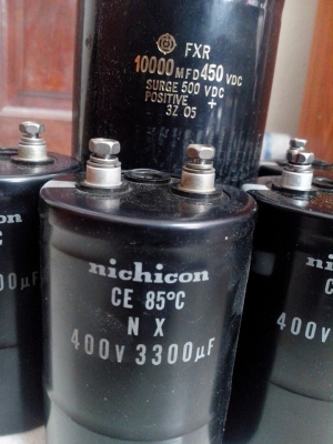 ขาย CAP 10000uf,3300uf ขาย 1000฿,300฿