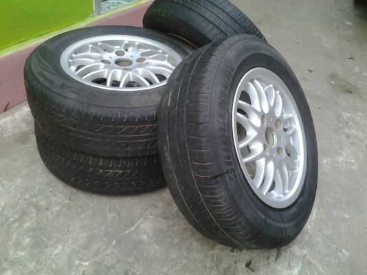 ขายตามสภาพล้อแมคขอบ14  ติดมากับรถเก่งมิตซู