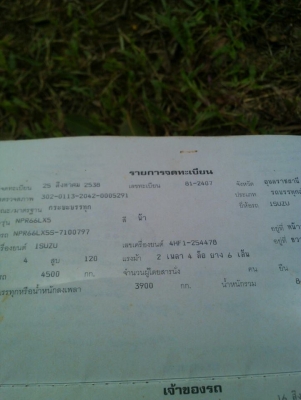 รถหกล้อnprตาหวานดั้ม5คิว วางเครื่องhino145 ยังใม่ลงเล่ม