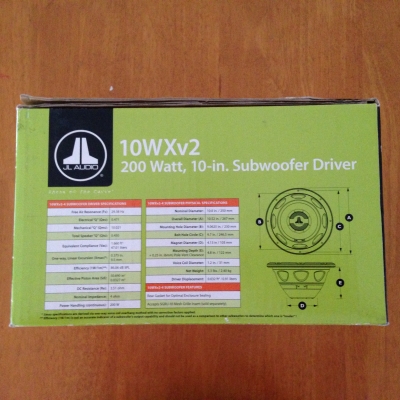 ซับวูฟเฟอร์ของค่าย JL Audio ขนาด 10 นิ้ว WXv2 ซับวูฟเฟอร์ของค่าย JL Audio ขนาด 10 นิ้ว WXv2