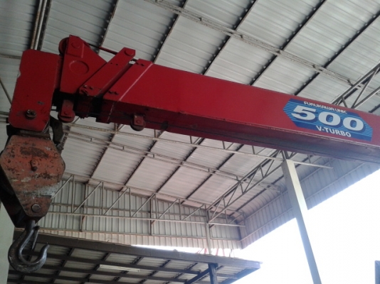 ขายรถบรรทุก6ล้อติดเครน  HINO MEGA ปี48 เครน TADANO TM45Z 4ปอก3ชัก เครื่องดี คัสช๊ส์สวย กระบะยาว6.30เมตร