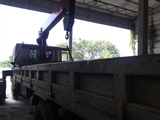 ขายรถบรรทุก6ล้อติดเครน  HINO MEGA ปี48 เครน TADANO TM45Z 4ปอก3ชัก เครื่องดี คัสช๊ส์สวย กระบะยาว6.30เมตร